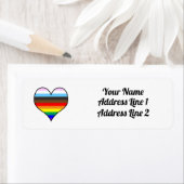 Rainbow Heart Label (Insitu)
