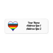 Rainbow Heart Label (Voorkant)
