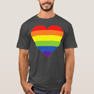 Rainbow Heart LGBTQ-ontwerp T-shirt