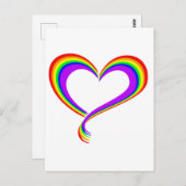 Rainbow Heart | LGBTQ+ Pride Postkarte Briefkaart (Voorkant / Achterkant)