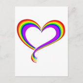 Rainbow Heart | LGBTQ+ Pride Postkarte Briefkaart (Voorkant)