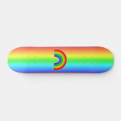 Rainbow Heart LGBTQ+ Skateboard (Horizontaal)