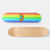 Rainbow Heart LGBTQ+ Skateboard (Horizontaal)
