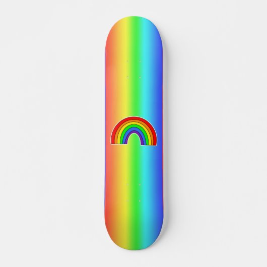 Rainbow Heart LGBTQ+ Skateboard (Voorkant)