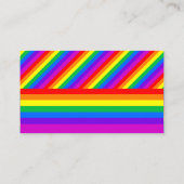 Rainbow Heart Love is liefde bruiloft website Informatiekaartje (Achterkant)