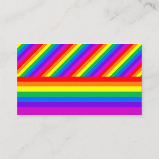 Rainbow Heart Love is liefde bruiloft website Informatiekaartje (Achterkant)