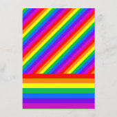 Rainbow Heart Love is Love Love Wedding Menu (Achterkant)