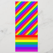 Rainbow Heart Love is Love Love Wedding Menu (Achterkant)