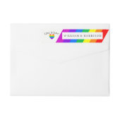 Rainbow Heart Love is Love Wedding (Achterkant)