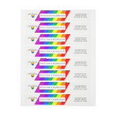 Rainbow Heart Love is Love Wedding (Vel)