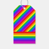 Rainbow Heart Love is Love Wedding Cadeaulabel (Achterkant)