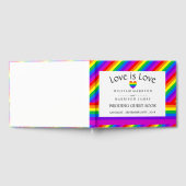 Rainbow Heart Love is Love Wedding Gastenboek (Volledig)
