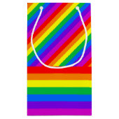 Rainbow Heart Love is Love Wedding Klein Cadeauzakje (Achterkant)