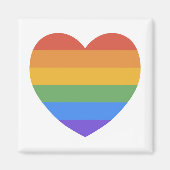 Rainbow Heart Magneet (Voorkant)