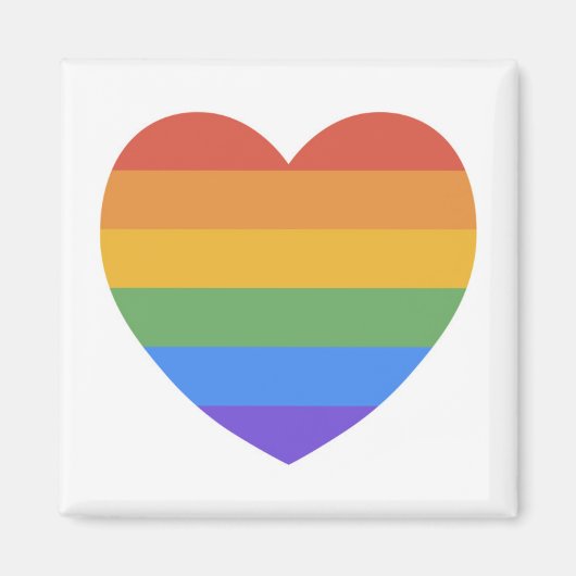 Rainbow Heart Magneet (Voorkant)