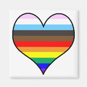 Rainbow Heart Magneet (Voorkant)