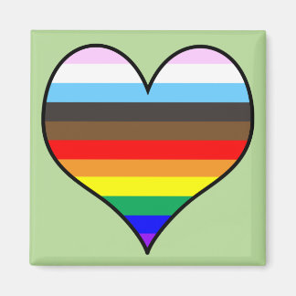 Rainbow Heart Magneet