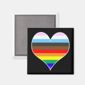 Rainbow Heart Magneet (Voorkant / Achterkant)