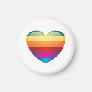 Rainbow Heart Magneet