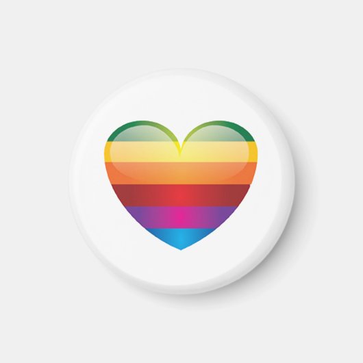 Rainbow Heart Magneet (Voorkant)
