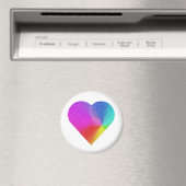 Rainbow Heart Magneet (Insitu (Vaatwasser))