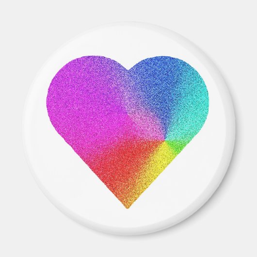 Rainbow Heart Magneet (Voorkant)