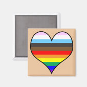 Rainbow Heart Magneet (Voorkant / Achterkant)