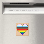 Rainbow Heart Magneet (Insitu (Vaatwasser))