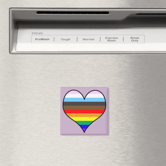 Rainbow Heart Magneet (Insitu (Vaatwasser))