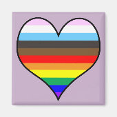 Rainbow Heart Magneet (Voorkant)