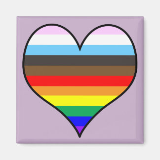 Rainbow Heart Magneet