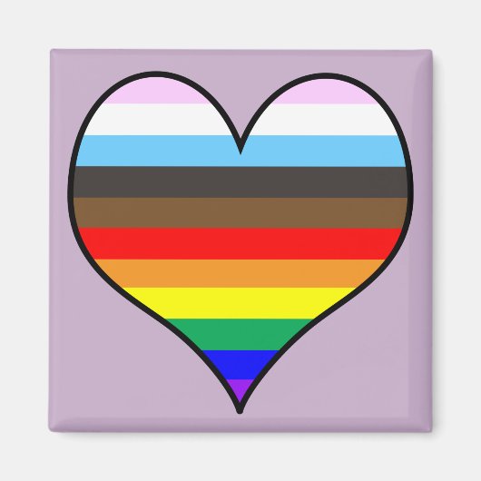 Rainbow Heart Magneet (Voorkant)