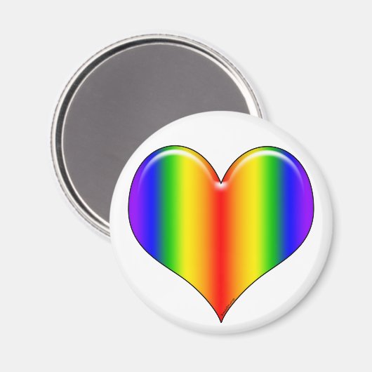 Rainbow Heart Magnet (Voorkant / Achterkant)