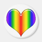 Rainbow Heart Magnet (Voorkant)