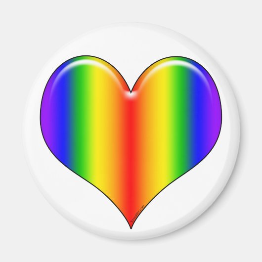Rainbow Heart Magnet (Voorkant)
