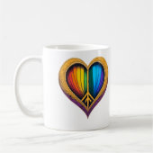 Rainbow Heart Mok (Links)