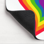Rainbow Heart mousepad Muismat (Hoek)