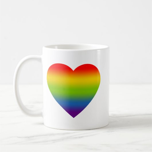 Rainbow Heart Mug Koffiemok (Links)