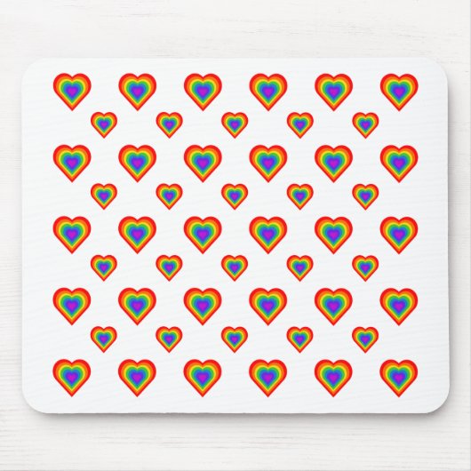 Rainbow Heart Muismat (Voorkant)