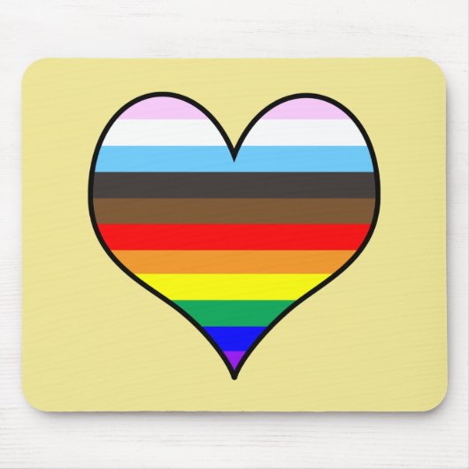 Rainbow Heart Muismat (Voorkant)