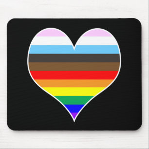 Rainbow Heart Muismat