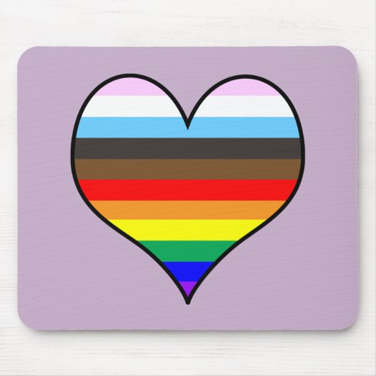 Rainbow Heart Muismat (Voorkant)