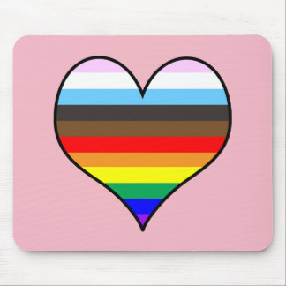 Rainbow Heart Muismat