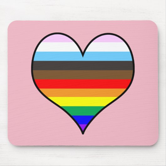 Rainbow Heart Muismat (Voorkant)