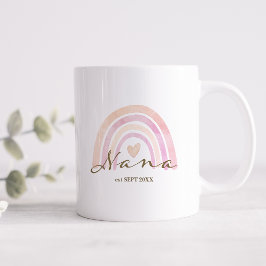 Rainbow Heart Nana Gift Koffiemok