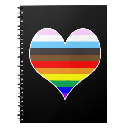 Rainbow Heart Notitieboek (Voorkant)