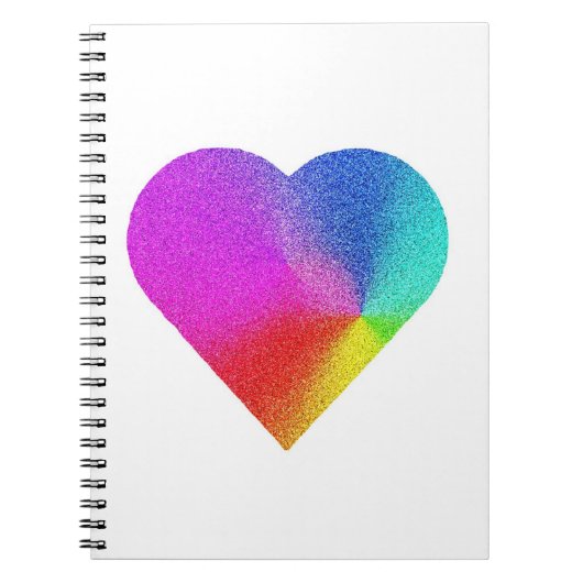 Rainbow Heart Notitieboek (Voorkant)