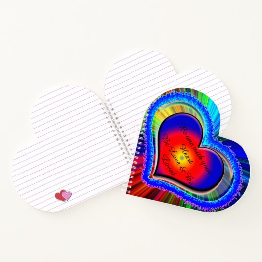 Rainbow Heart Notitieboek (Binnen)