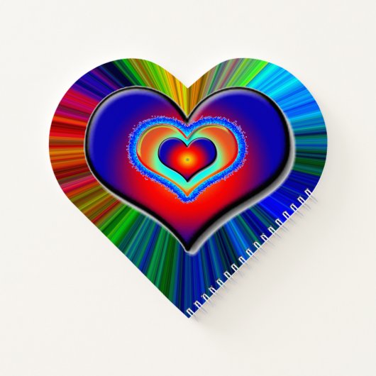 Rainbow Heart Notitieboek (Achterkant)