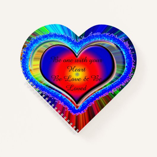 Rainbow Heart Notitieboek (Voorkant)